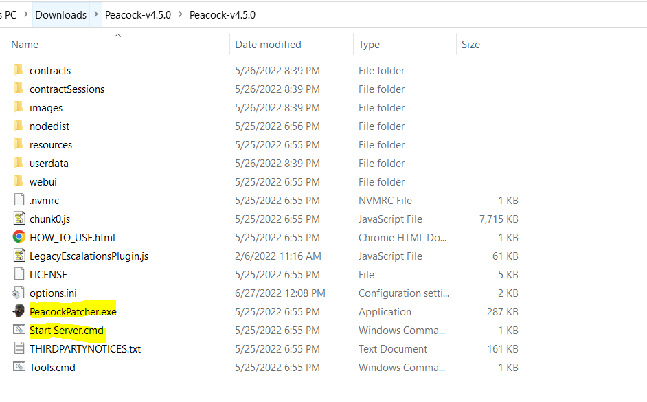 Example image showcasing folder structure
